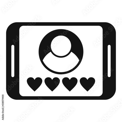 Customer credibility icon simple vector. Trust promise