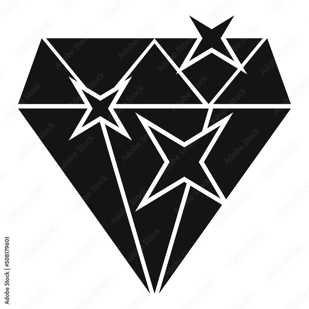 Diamond trust icon simple vector. Customer satisfaction Diamond trust icon simple vector. Customer satisfaction