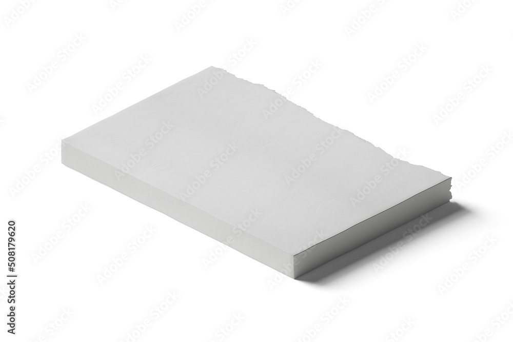 isometric view blank book magazine paper mockup illustration 3d render isolated on white background isometric view blank book magazine paper mockup illustration 3d render isolated on white background