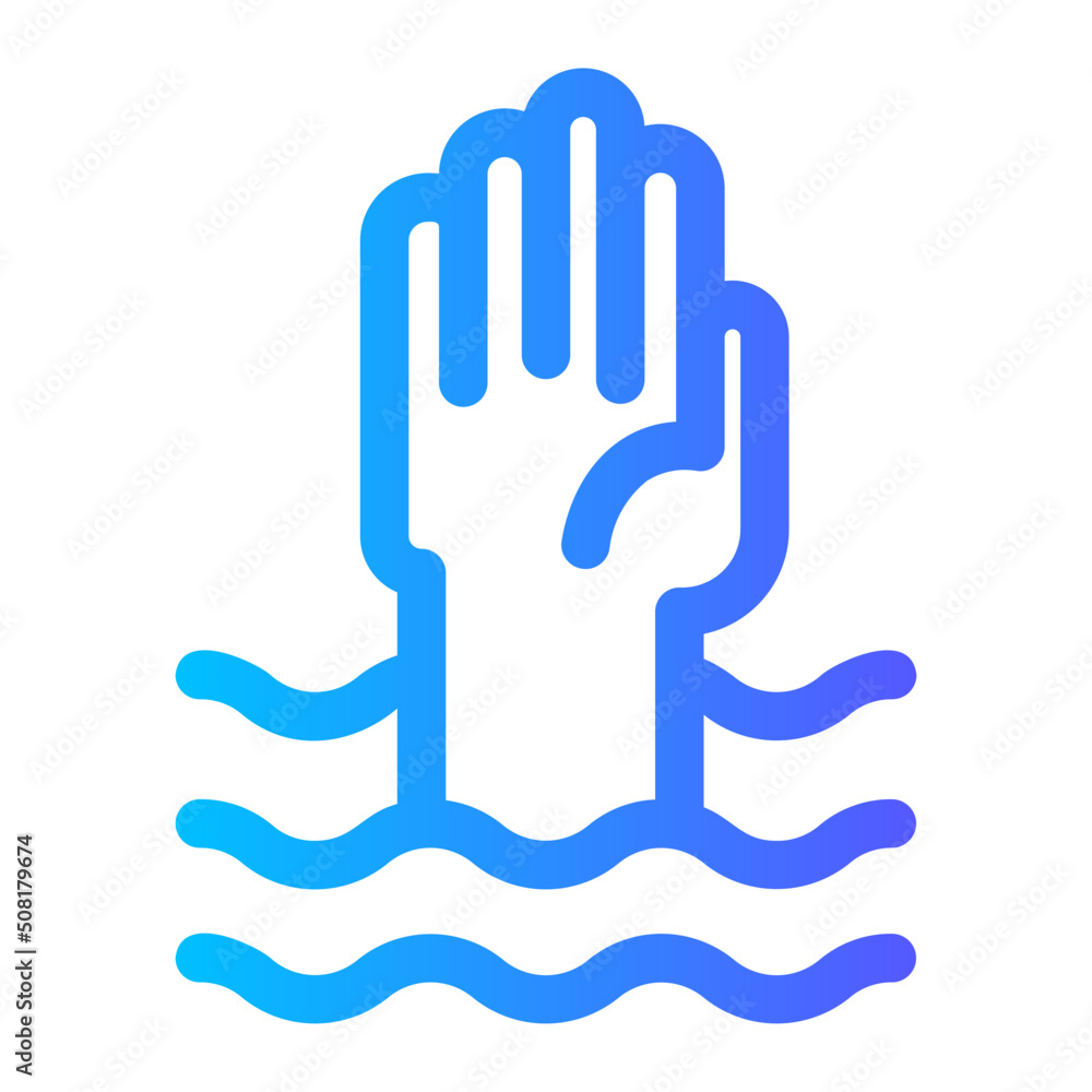 drown gradient icon drown gradient icon