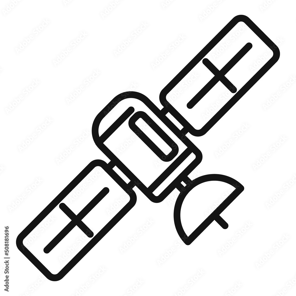 Space satellite icon outline vector. Control center Space satellite icon outline vector. Control center