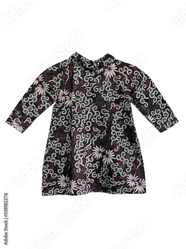 Women's batik shirt with medium sleeves, simple and polite cut. © Bari