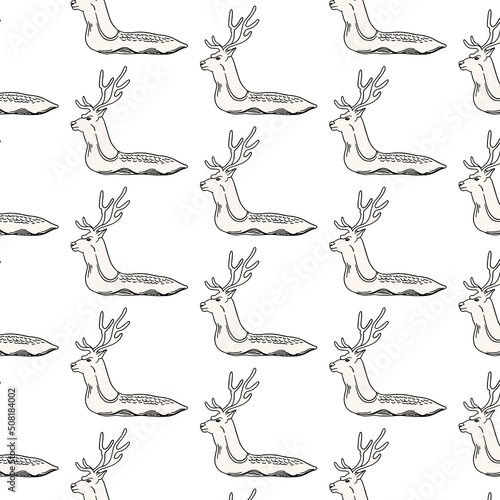 Vector pattern with hand drawn minimalistic illustration. Creative abstract artwork . Template for card, poster, banner, print for t-shirt, pin, badge, patch.