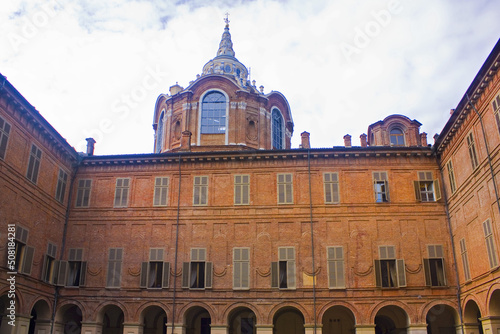 The courtyard of Palazzo Reale (The Royal Palace) in Turin