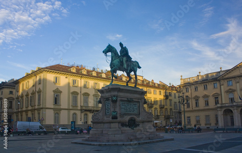Monument to Alfonso Ferrero Della Marmora at Piazza Giambattista Bodoni in Turin