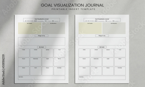 Goal Visualization Journal | Goal planner | Goal Visualizations | Visualizations Planner photo
