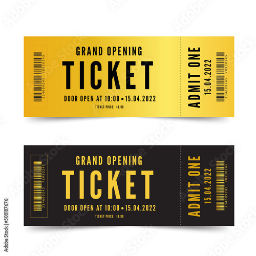 Gold ticket for events