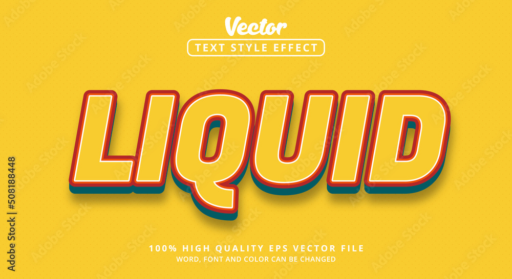 Editable text effect, Liquid text in color combination and soft style Editable text effect, Liquid text in color combination and soft style