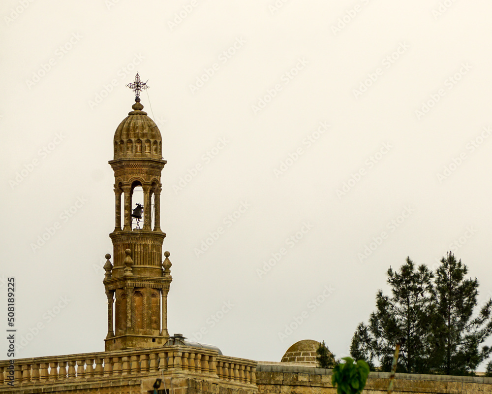 12 May 2022 Midyat Mardin Turkey. Mor Saint Barsavmo Church in Midyat Turkey