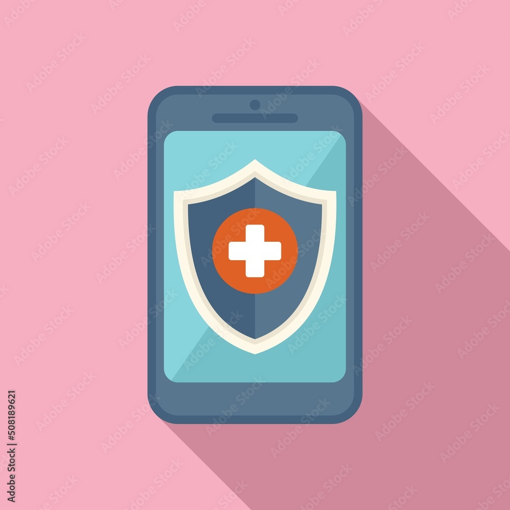 Obraz premium Medicine remote control icon flat vector. Medical care