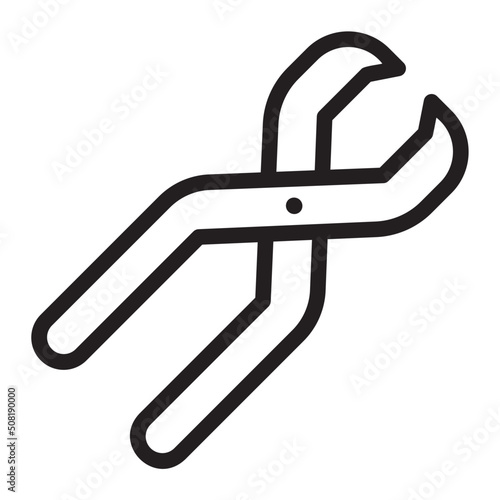 nippers line icon