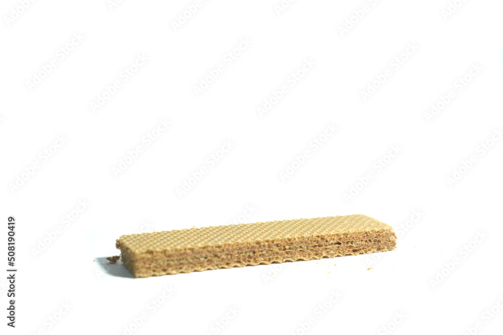 delicious wafer biscuits on white background isolated delicious wafer biscuits on white background isolated