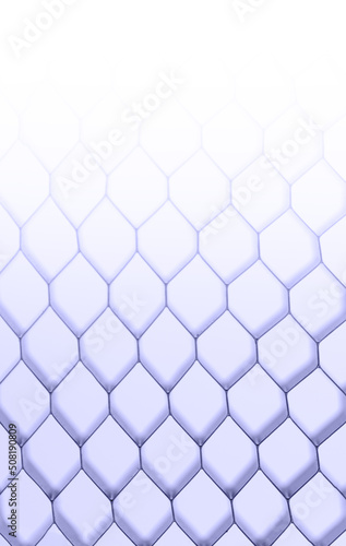 3D Honeycomb Mosaic Background. geometric mesh cell structure. Abstract background with hexagon grid. Very peri