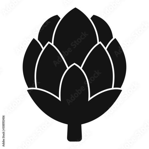Foliage artichoke icon simple vector. Vegetable food