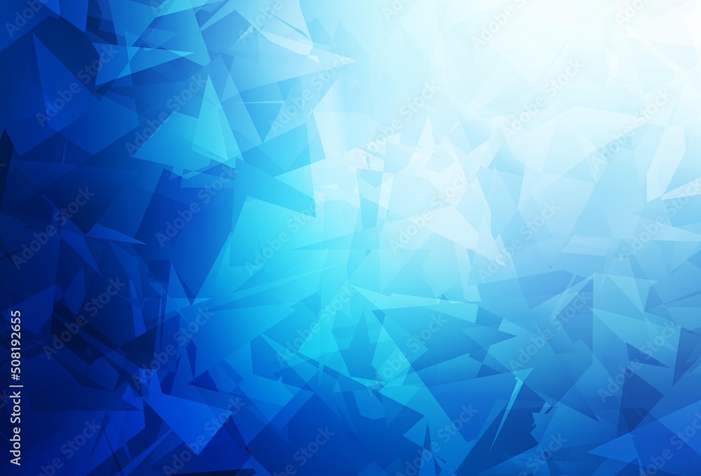 Dark BLUE vector background with abstract polygonals.