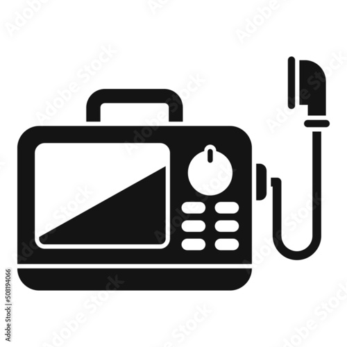 Medical ventilator tool icon simple vector. Patient machine