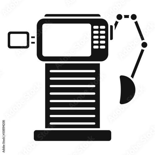 Mechanical respiratory machine icon simple vector. Medical hospital