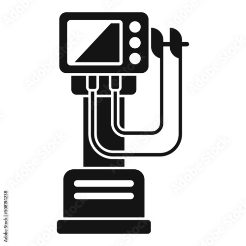 Intensive ventilator machine icon simple vector. Medical hospital