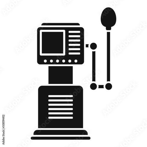 Critical ventilator machine icon simple vector. Hospital patient