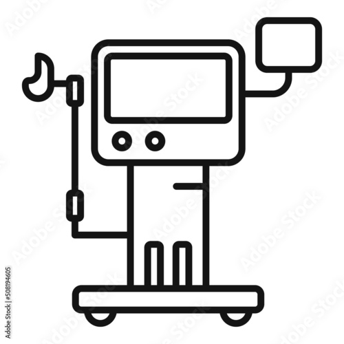 Medical equipment icon outline vector. Hospital patient