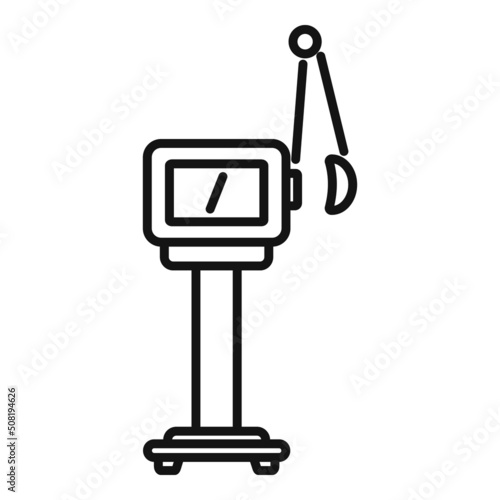 Respiratory machine icon outline vector. Medical patient