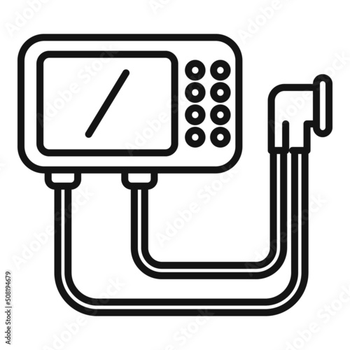 Intensive ventilator machine icon outline vector. Medical hospital