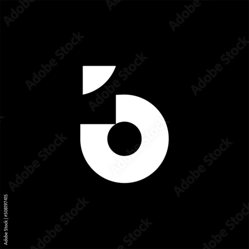 Letter b logo design vector illustration, abstract letter b logo design template vector image, letter b image logo