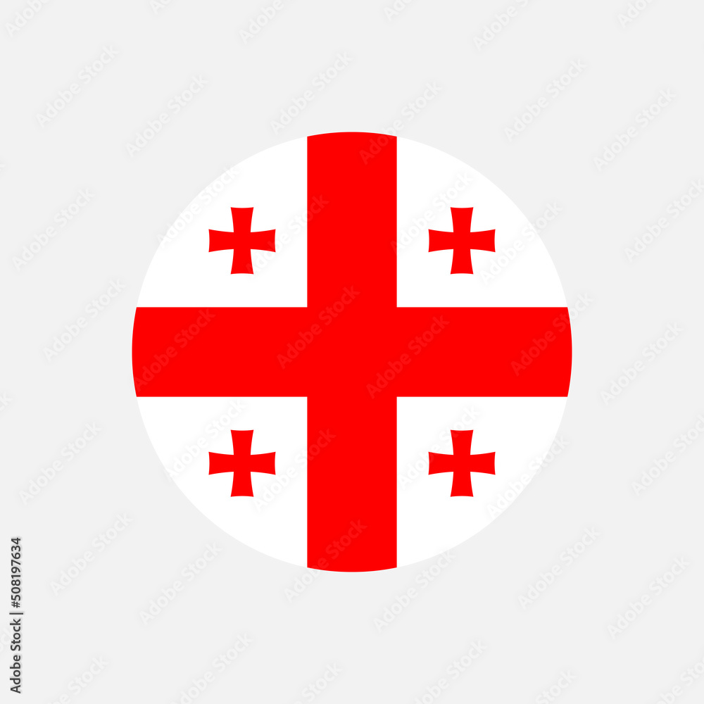 Country Georgia. Georgia flag. Vector illustration. Country Georgia. Georgia flag. Vector illustration.