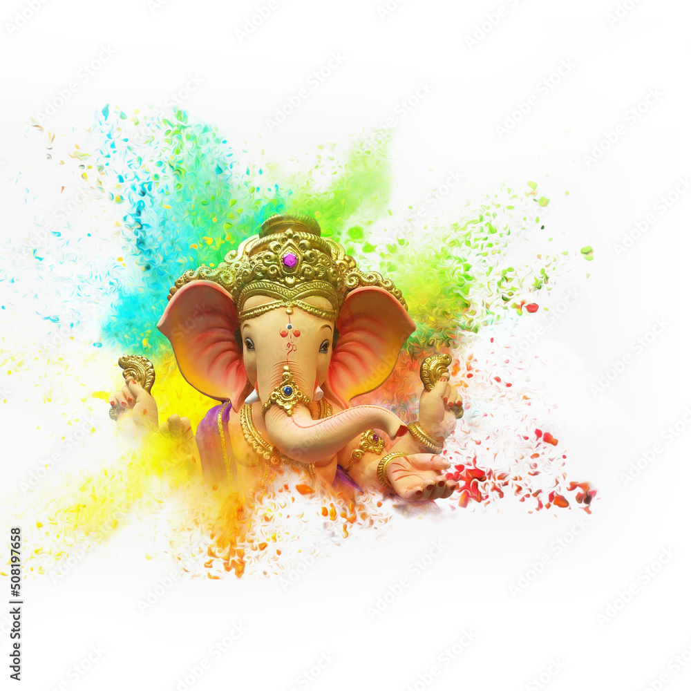 Lord ganpati festival of chaturthi, is one of the best-known and most worshiped god in the Hindu religion lord Ganesha of Indian wedding festival tradition Lord ganpati festival of chaturthi, is one of the best-known and most worshiped god in the Hindu religion lord Ganesha of Indian wedding festival tradition