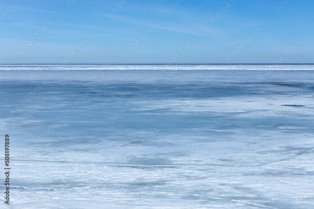 frozen sea, north, sea covered with ice