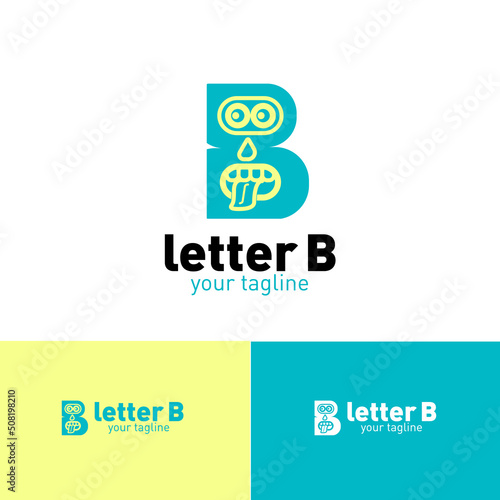 letter B ugly or funny face