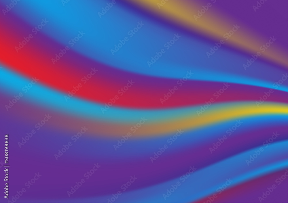 Fluid colorful wavy line background. .