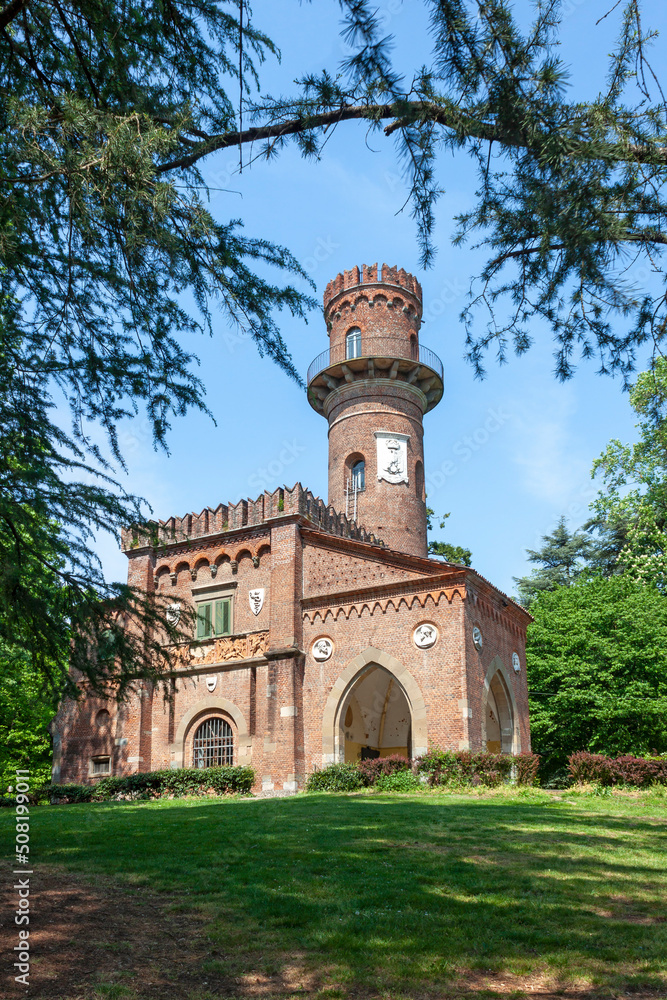 the Torretta Viscontea in the Park of Villa Reale in Monza.