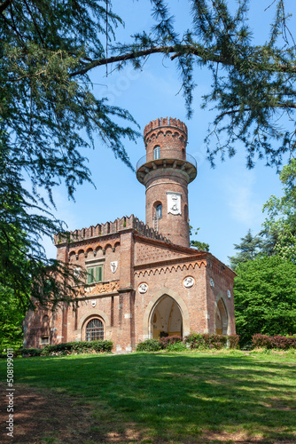 the Torretta Viscontea in the Park of Villa Reale in Monza. photo