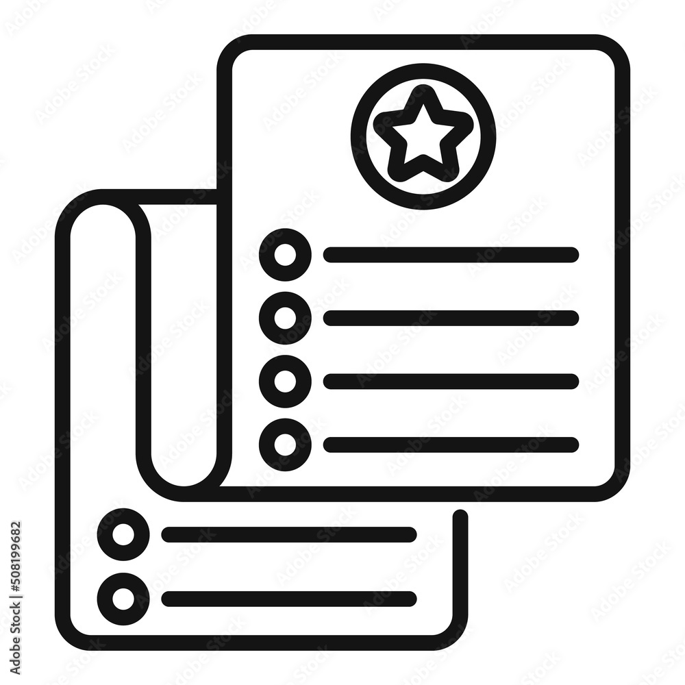 Event planner list icon outline vector. Time manager Event planner list icon outline vector. Time manager
