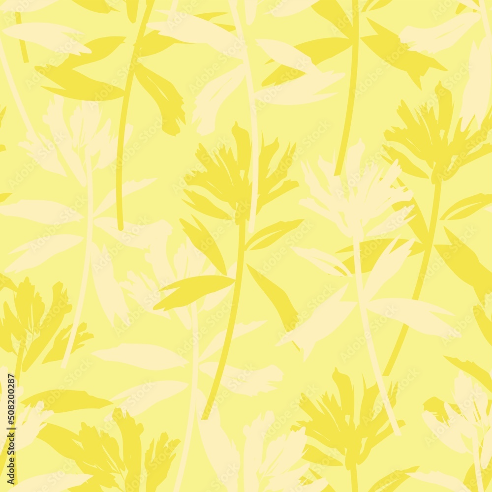 Floral Brush strokes Seamless Pattern Design Floral Brush strokes Seamless Pattern Design