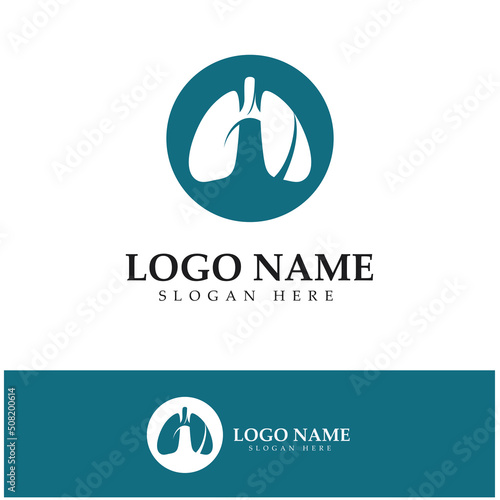lung health and care logo template,emblem,design concept,creative symbol,icon,vector illustration.
