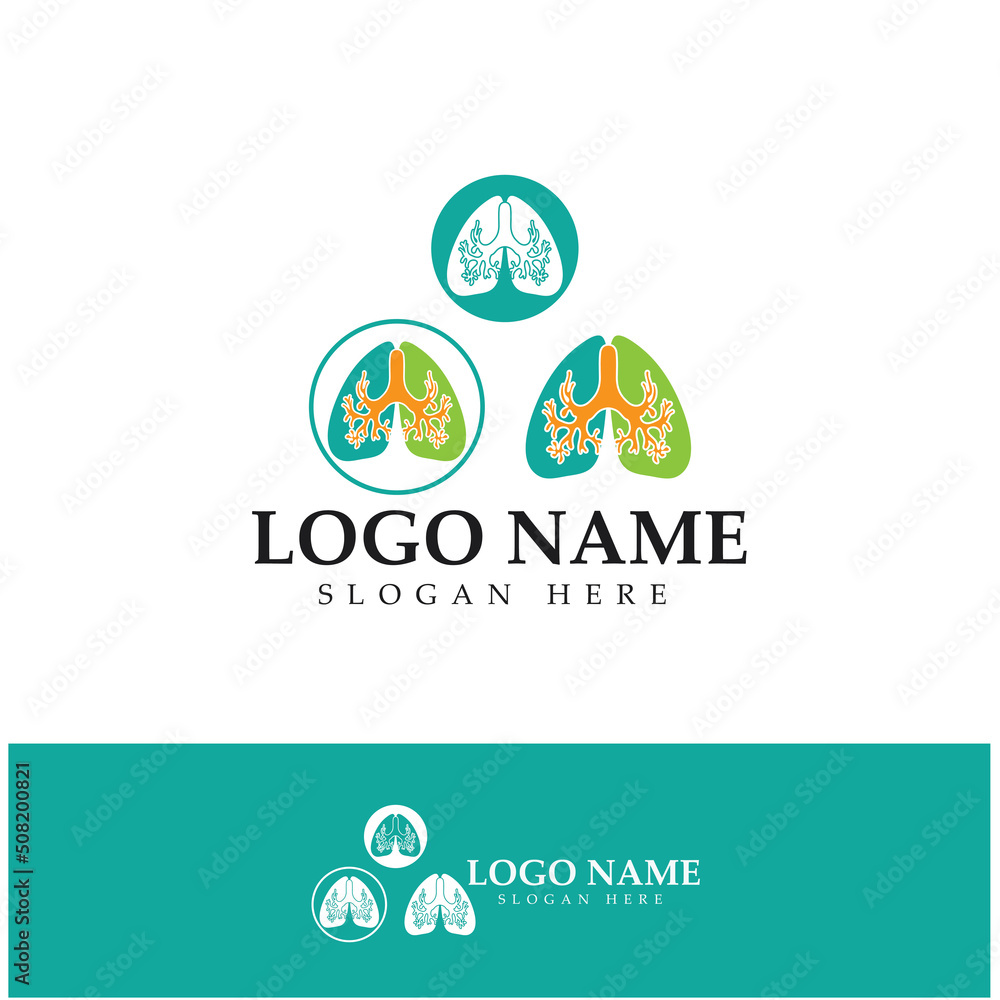 lung health and care logo template,emblem,design concept,creative symbol,icon,vector illustration. lung health and care logo template,emblem,design concept,creative symbol,icon,vector illustration.