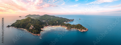 Koh Tao in Thailand,Evening tropical island scenery