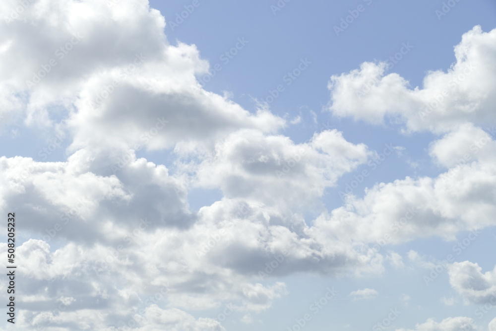 Weisse Quellwolken, Blauer Himmel, Deutschland, Europa Weisse Quellwolken, Blauer Himmel, Deutschland, Europa