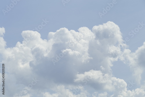 Weisse Quellwolken, Blauer Himmel, Deutschland, Europa © detailfoto