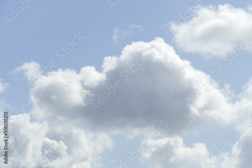 Weisse Quellwolken, Blauer Himmel, Deutschland, Europa