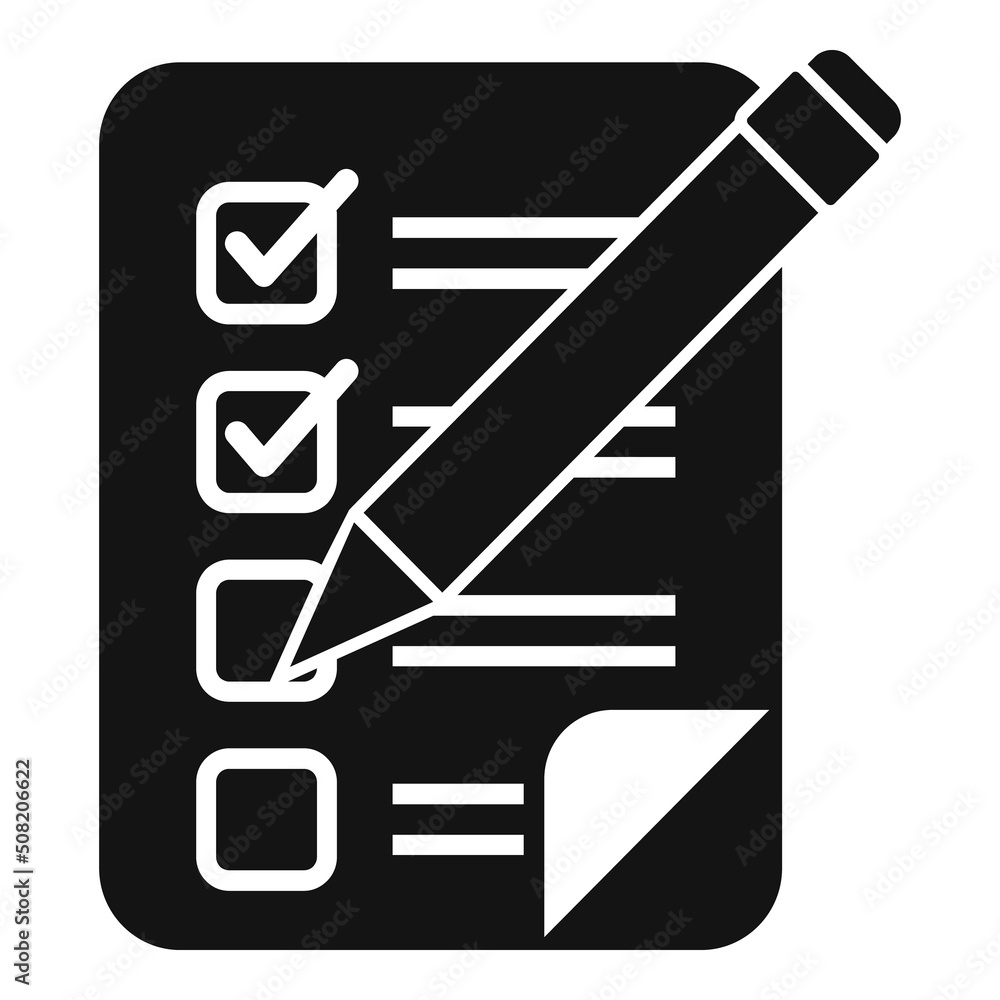 Solution to do list icon simple vector. People problem Solution to do list icon simple vector. People problem