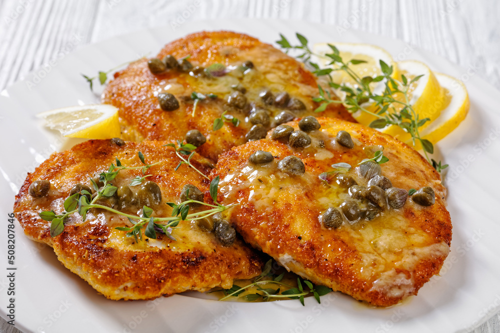 chicken piccata with lemon capers butter sauce chicken piccata with lemon capers butter sauce