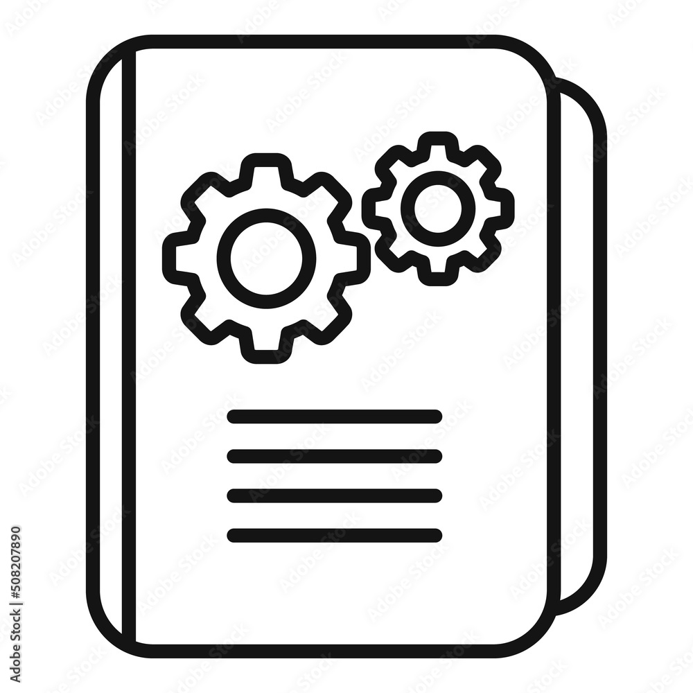 Folder solution icon outline vector. Creative business Folder solution icon outline vector. Creative business