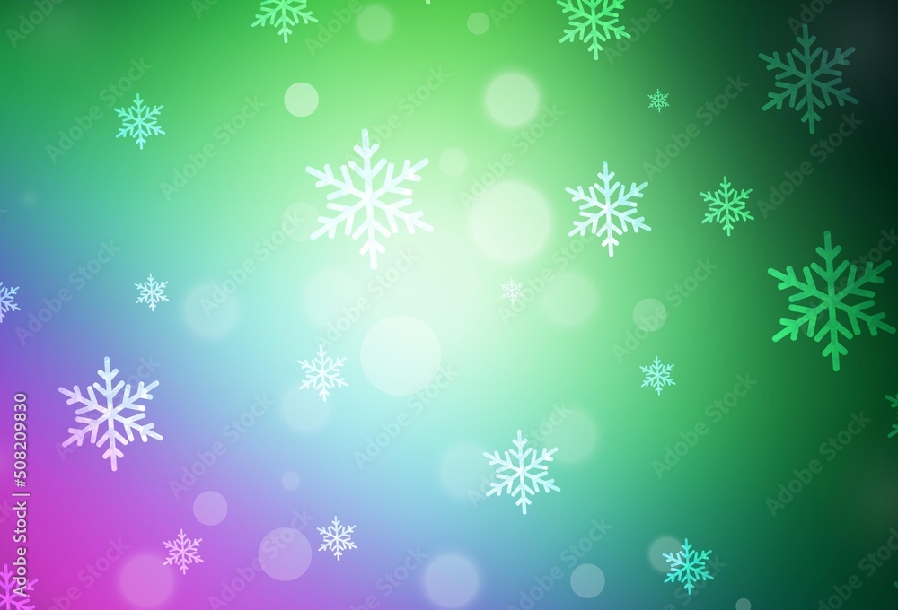Light Pink, Green vector background in Xmas style. Light Pink, Green vector background in Xmas style.