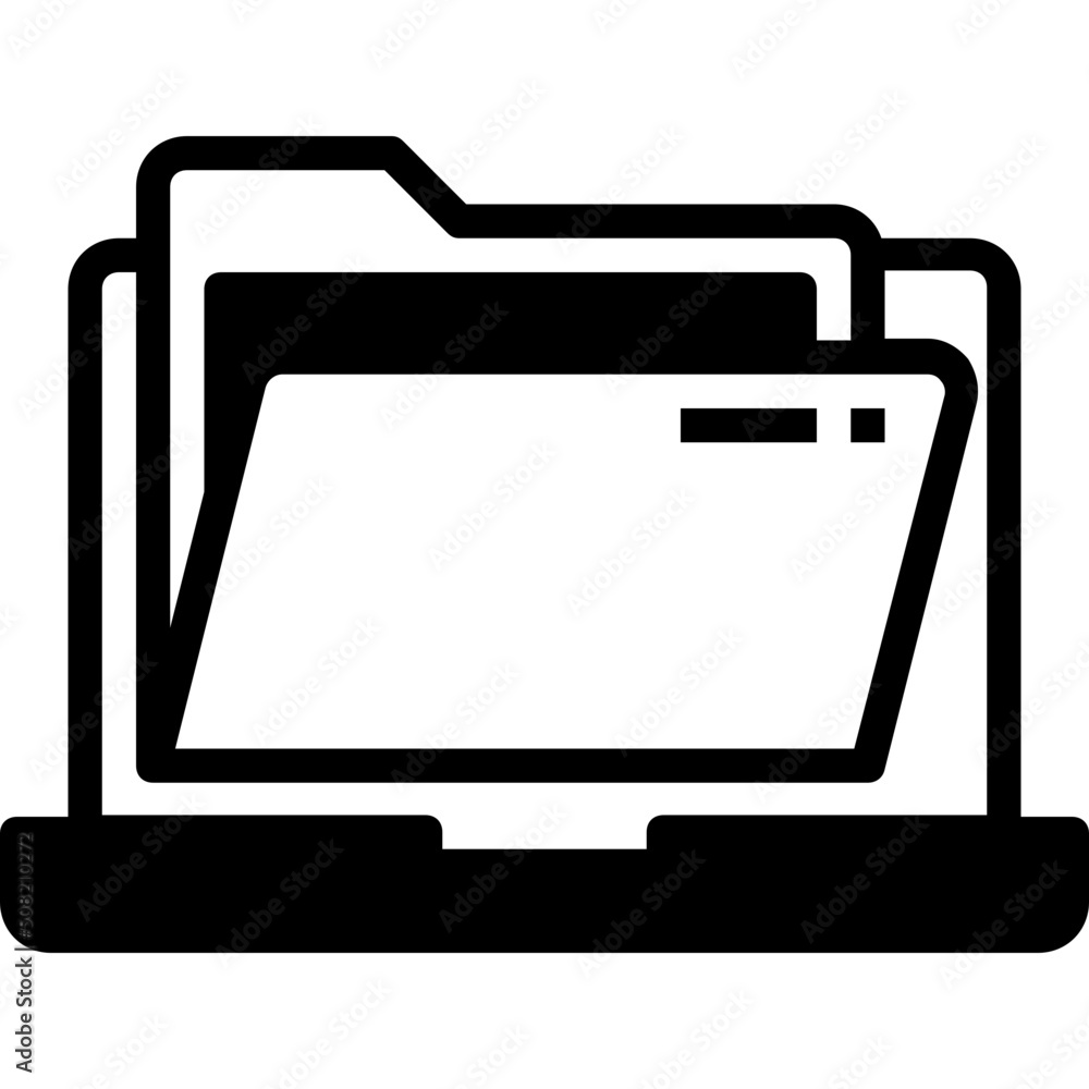 files folders glyph icon files folders glyph icon