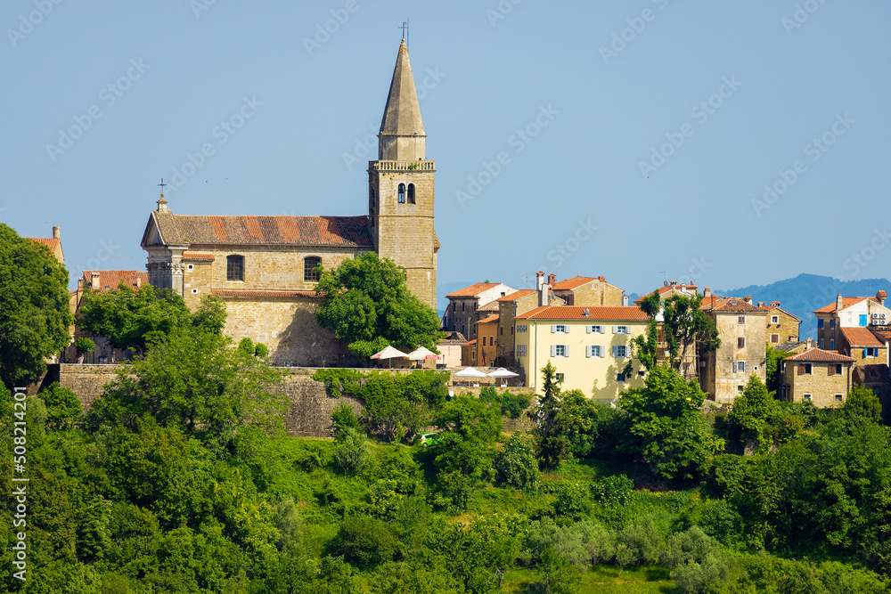 Groznjan town in Istra, Croatia