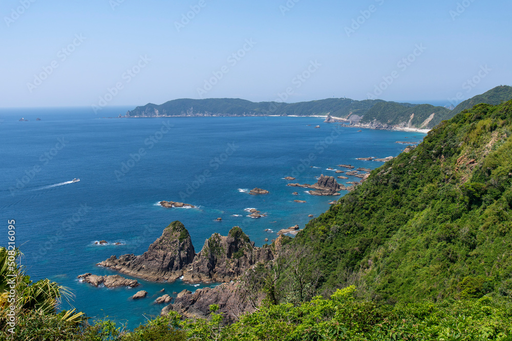 南さつま市後浜展望所の眺望と野間岬