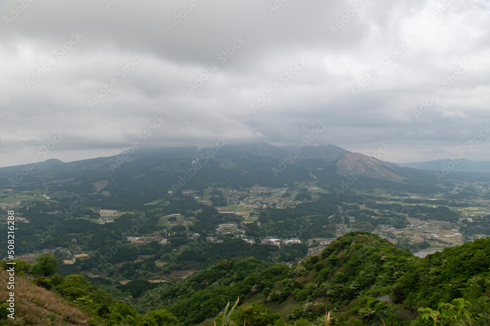 阿蘇くじゅう国立公園　俵山峠園地展望台からの眺望